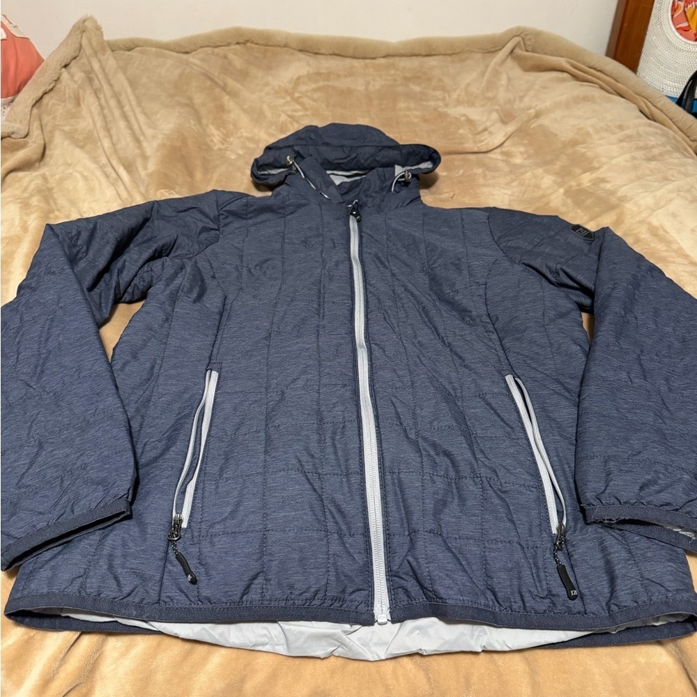 Cutter & Buck Rainier Primaloft Eco Full Zip Hooded Jacket - Anthracite M Gorpcr